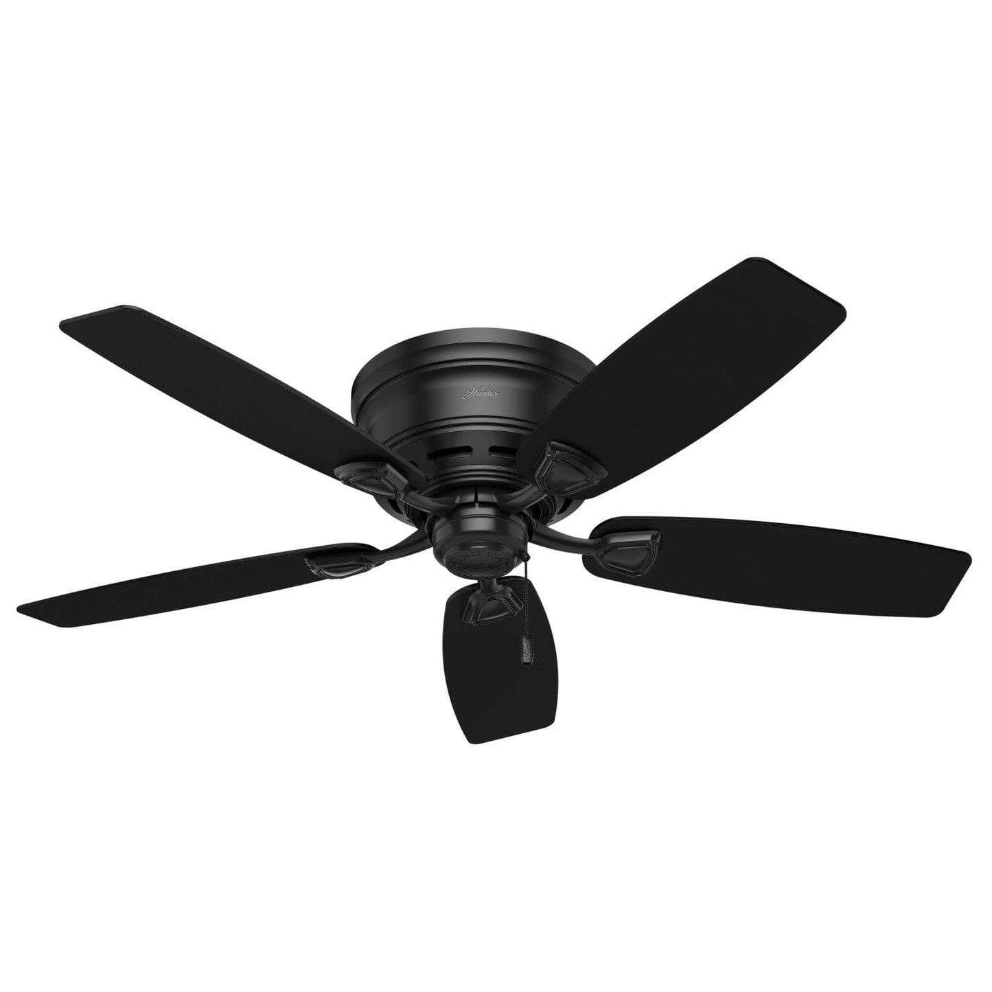 Sea Wind Outdoor Low Profile 48 inch Ceiling Fans Hunter Matte Black - Matte Black 