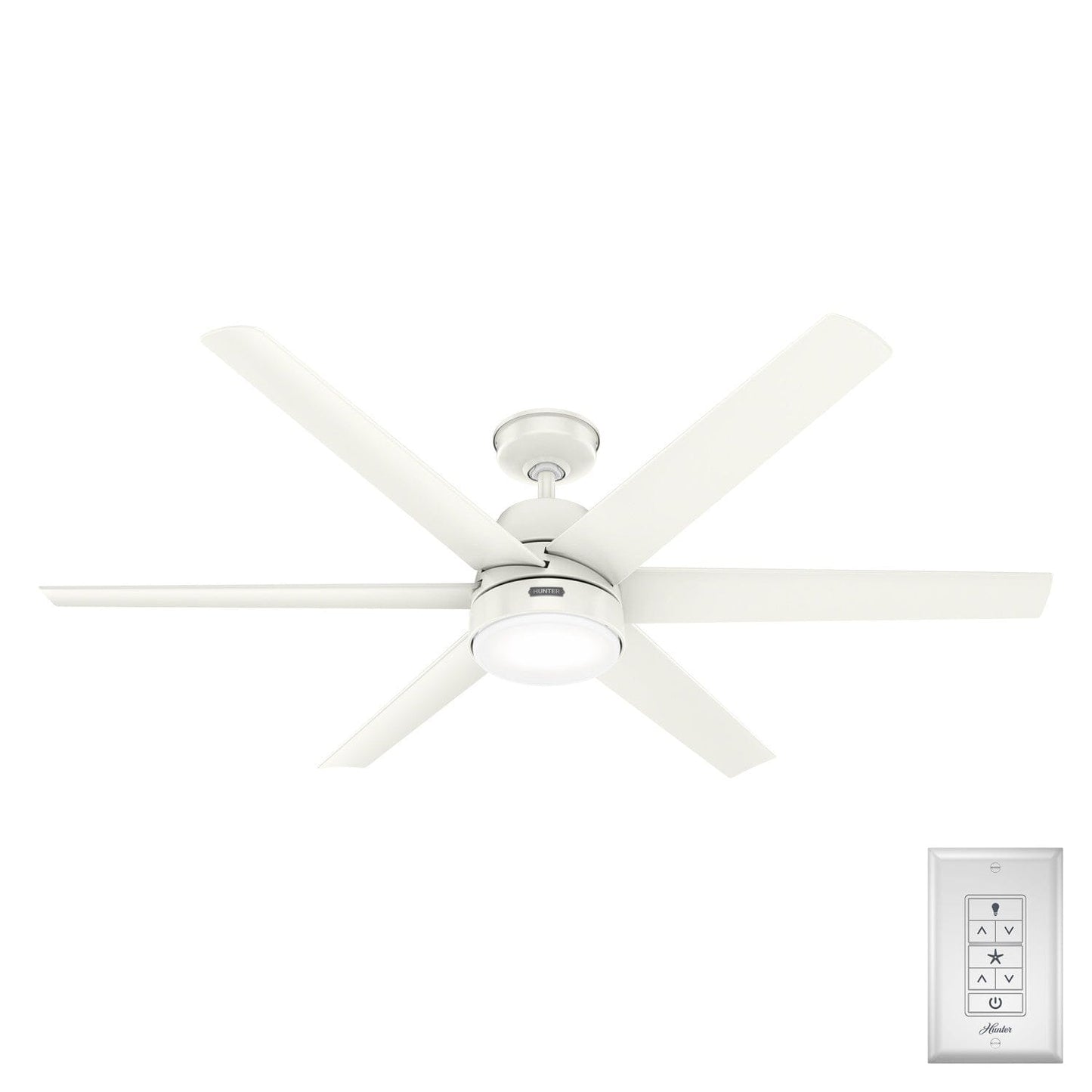 Skysail Outdoor ENERGY STAR with LED Light 60 inch Ceiling Fans Hunter Fresh White - Fresh White 