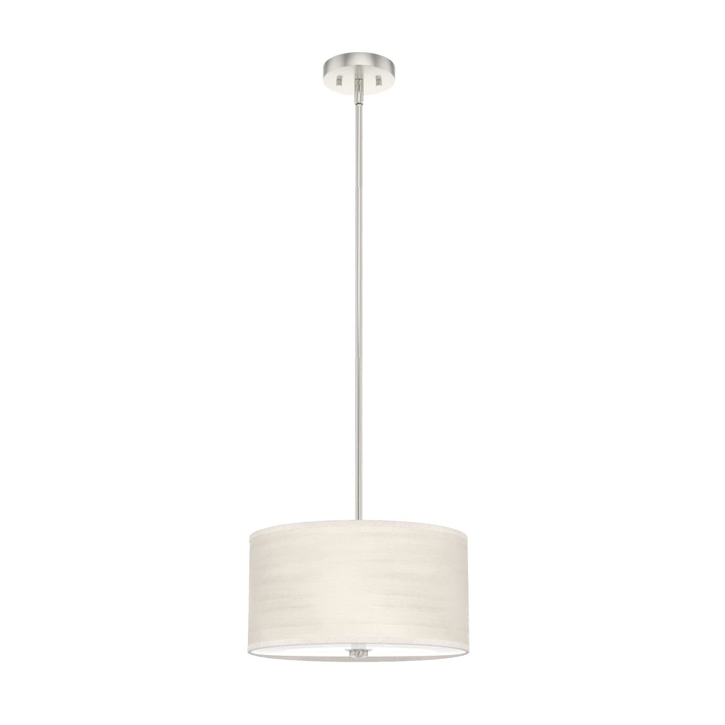 Solhaven 2 Light Pendant Lighting Hunter Bleached Alder - Brushed Nickel 