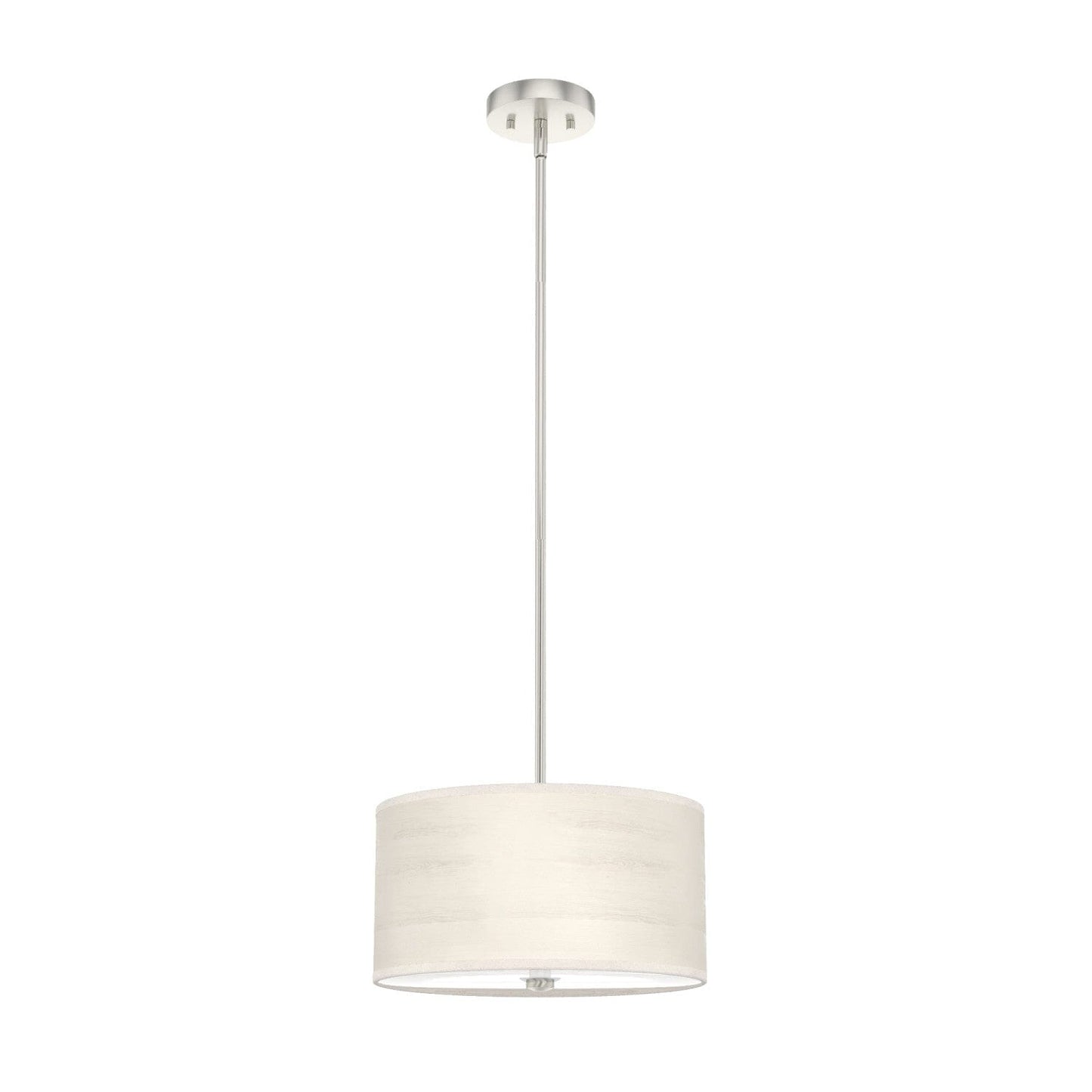 Solhaven 3 Light Pendant Lighting Hunter Bleached Alder - Brushed Nickel 