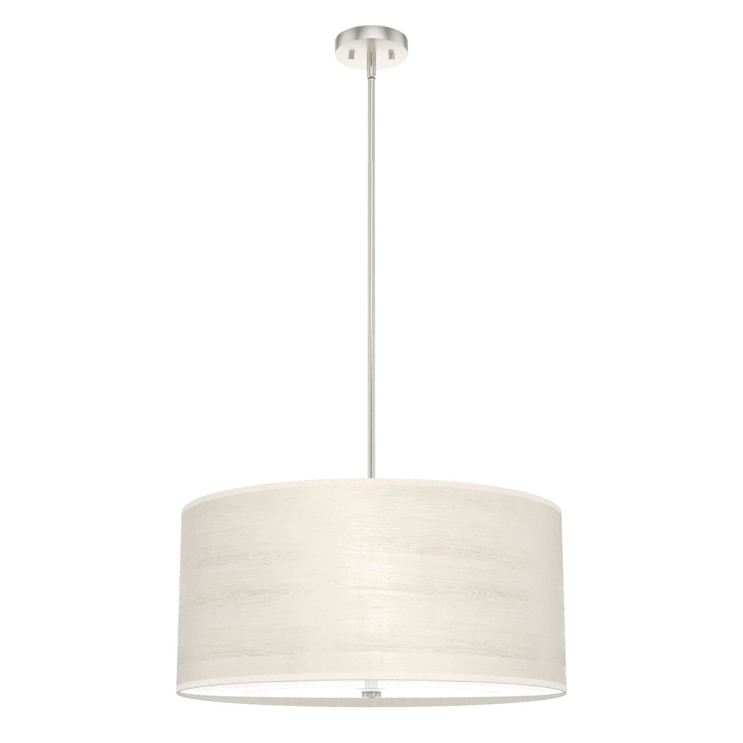 Solhaven 4 Light Pendant Lighting Hunter Bleached Alder - Brushed Nickel 