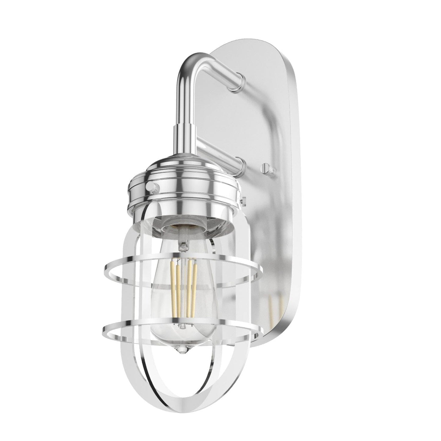 Starklake 1 Light Wall Sconce Lighting Hunter Chrome 