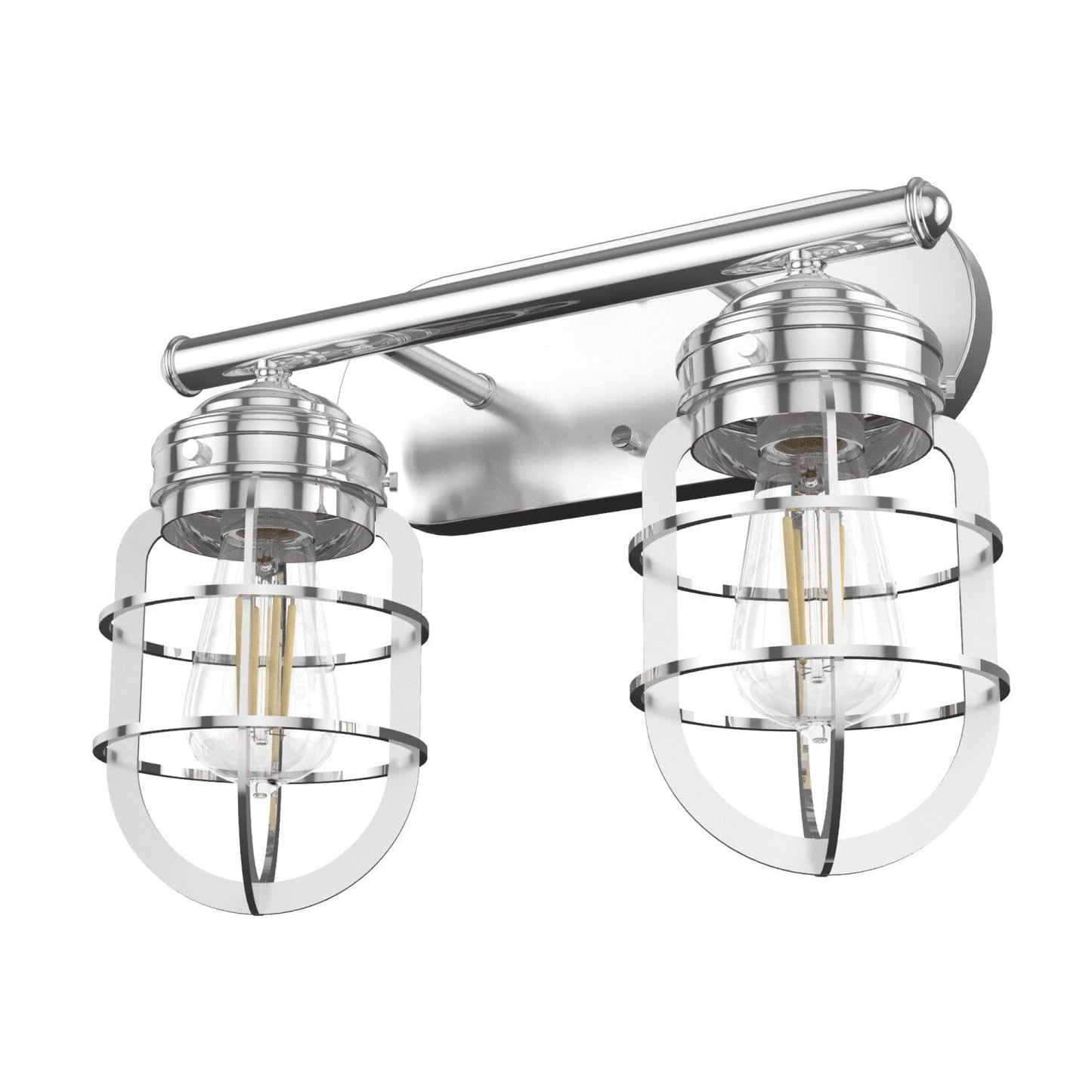 Starklake 2 Light Vanity Lighting Hunter Chrome 