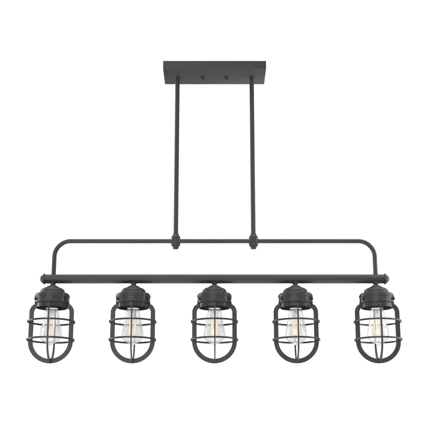 Starklake 5 Light Linear Chandelier Lighting Hunter Noble Bronze 