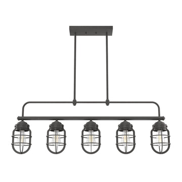 Starklake 5 Light Linear Chandelier Lighting Hunter Noble Bronze 