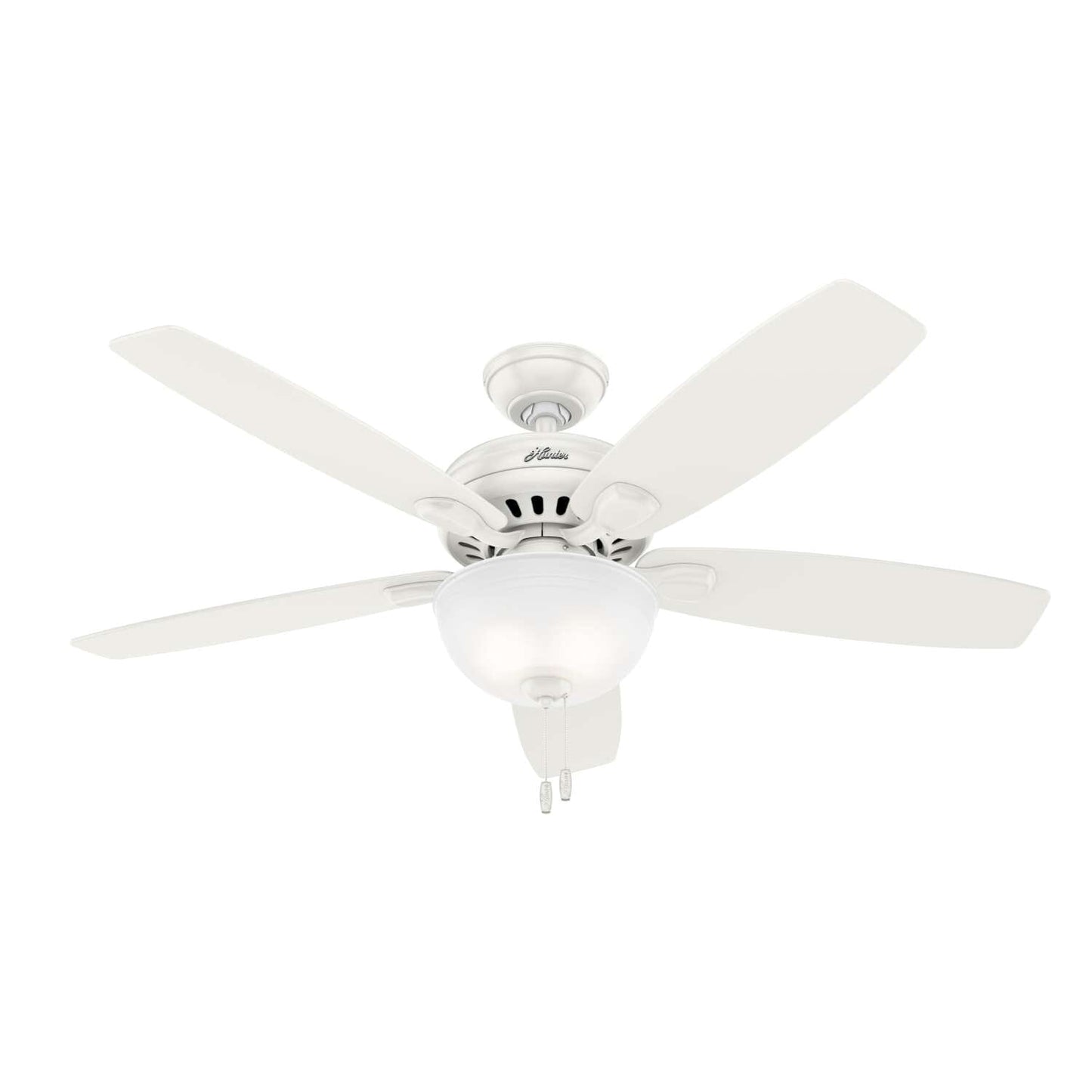 Stratford with LED Light Bowl 52 inch Ceiling Fans Hunter Fresh White - Fresh White 