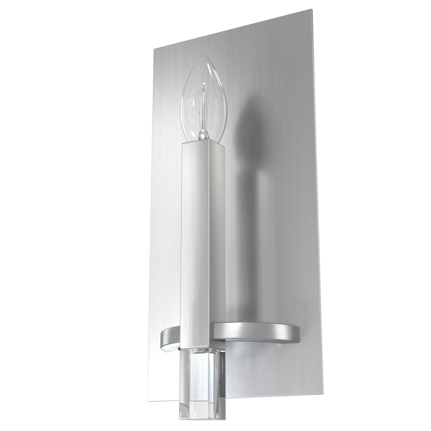 Sunjai 1 Light Wall Sconce Lighting Hunter Brushed Nickel - None 