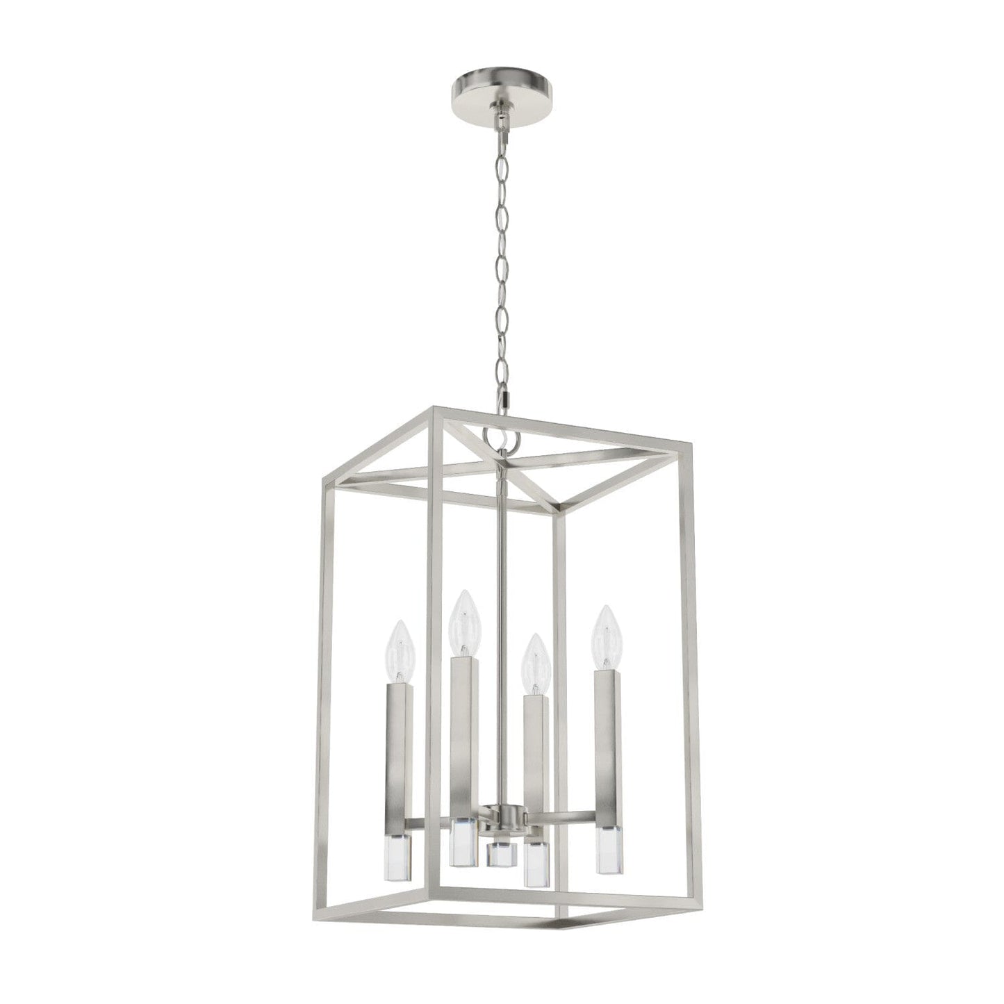 Sunjai 4 Light Pendant 13 inch Lighting Hunter Brushed Nickel - None 