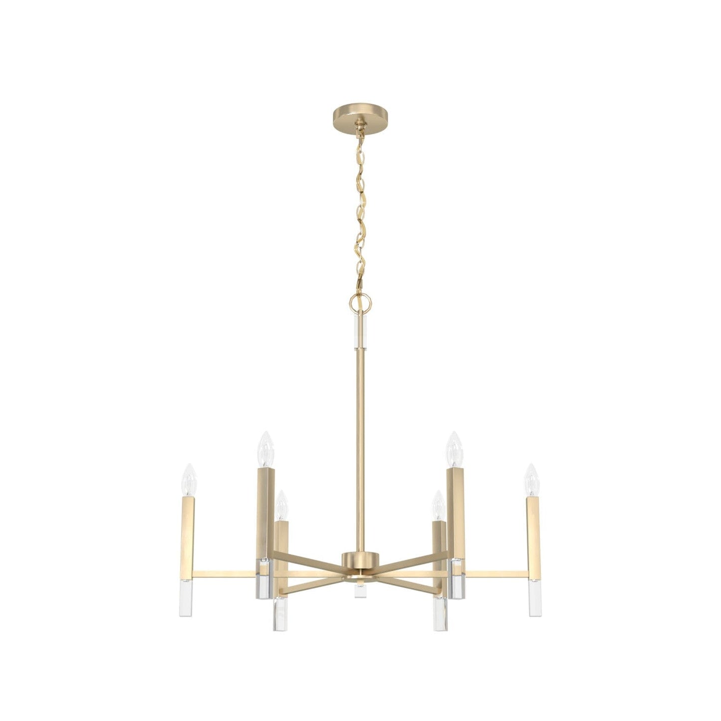 Sunjai 6 Light Chandelier Lighting Hunter Alturas Gold - None 