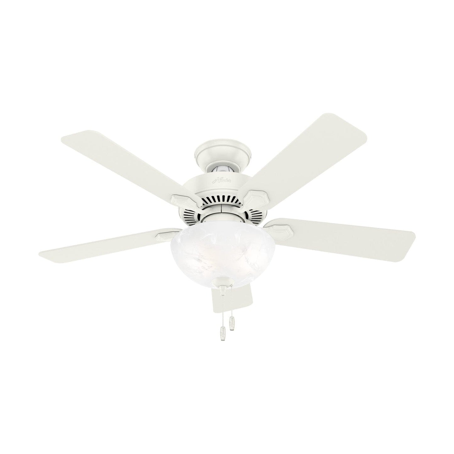 Swanson with LED Bowl 44 in Ceiling Fans Hunter Fresh White - Fresh White 