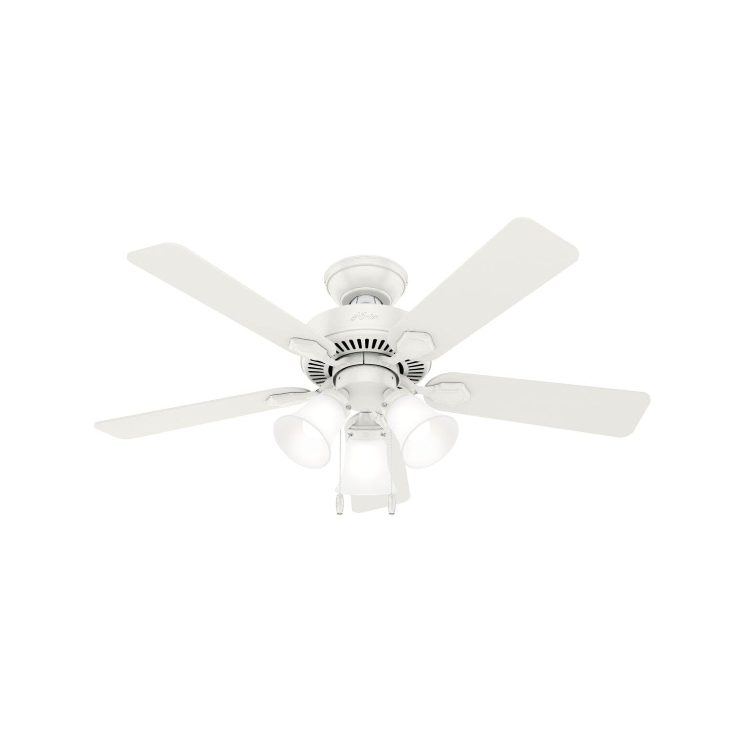 Swanson with LED Light 44 in Ceiling Fans Hunter Fresh White - Fresh White 