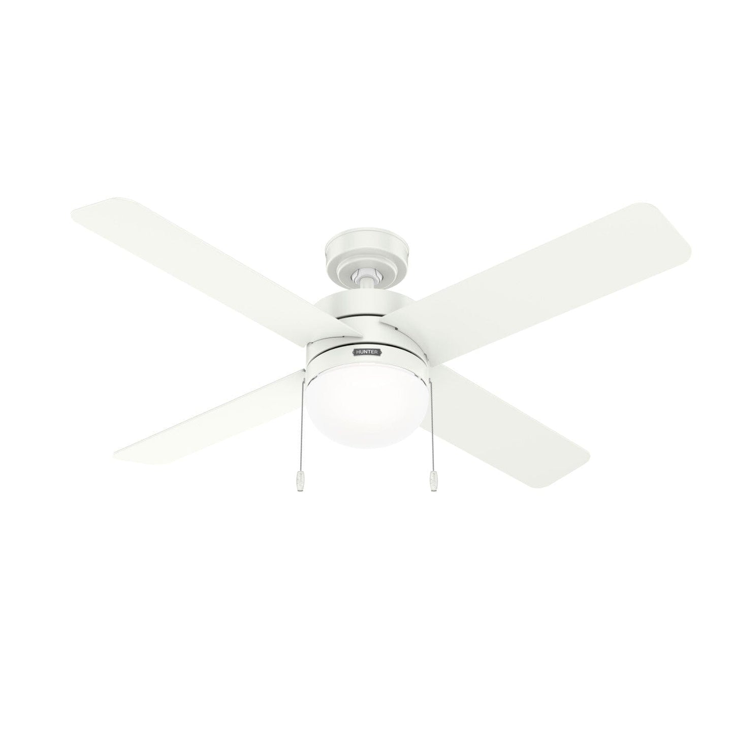 Timpani with LED Light 52inch Ceiling Fans Hunter Fresh White - Fresh White 