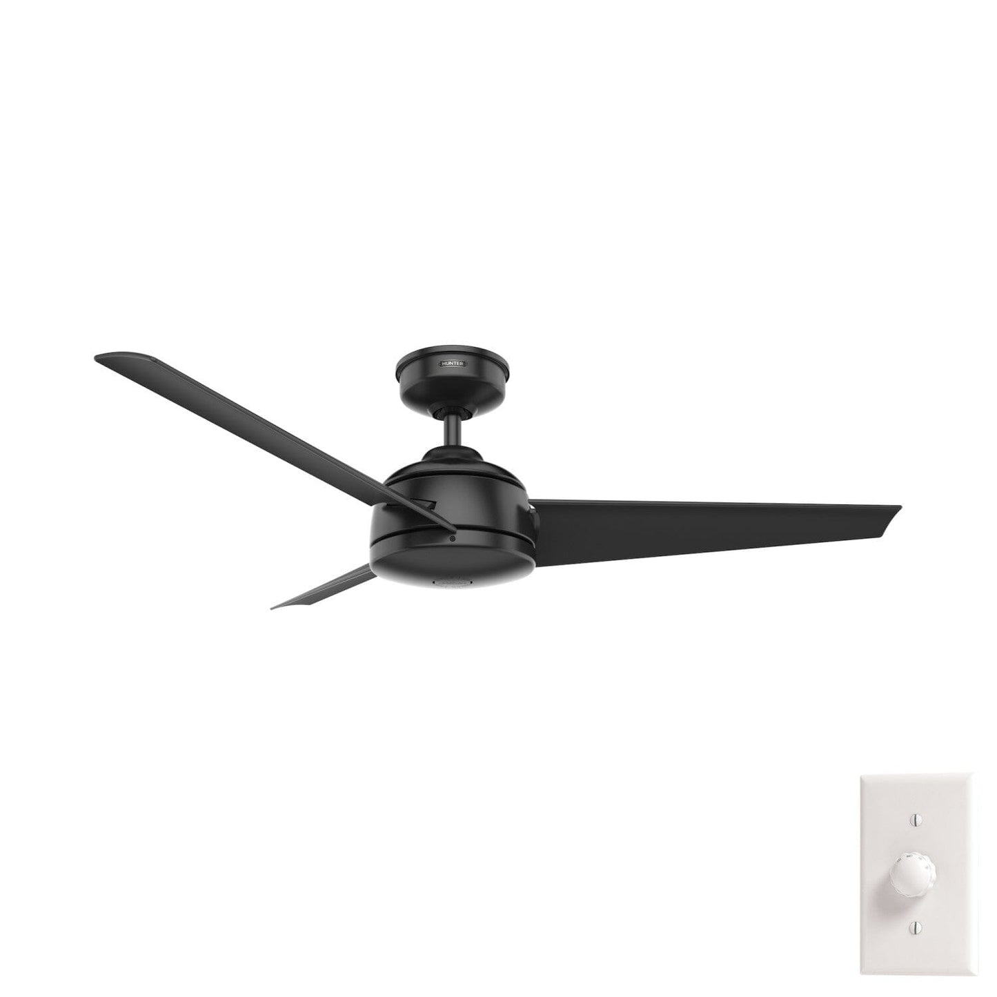 Trimaran Outdoor 52 inch Ceiling Fans Hunter Matte Black - Matte Black 