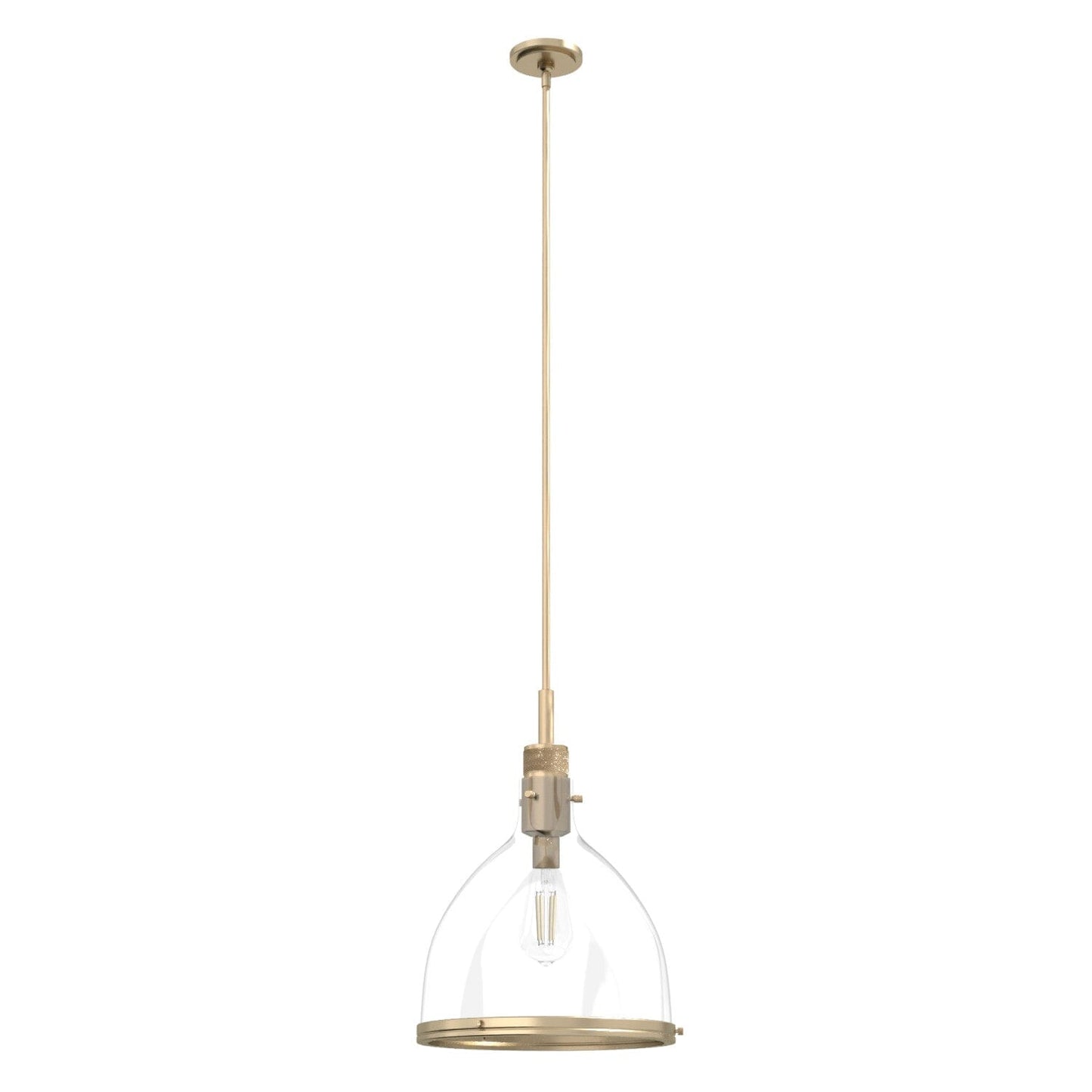 Van Nuys 1 Light Pendant 16 inch Lighting Hunter Alturas Gold - Clear 