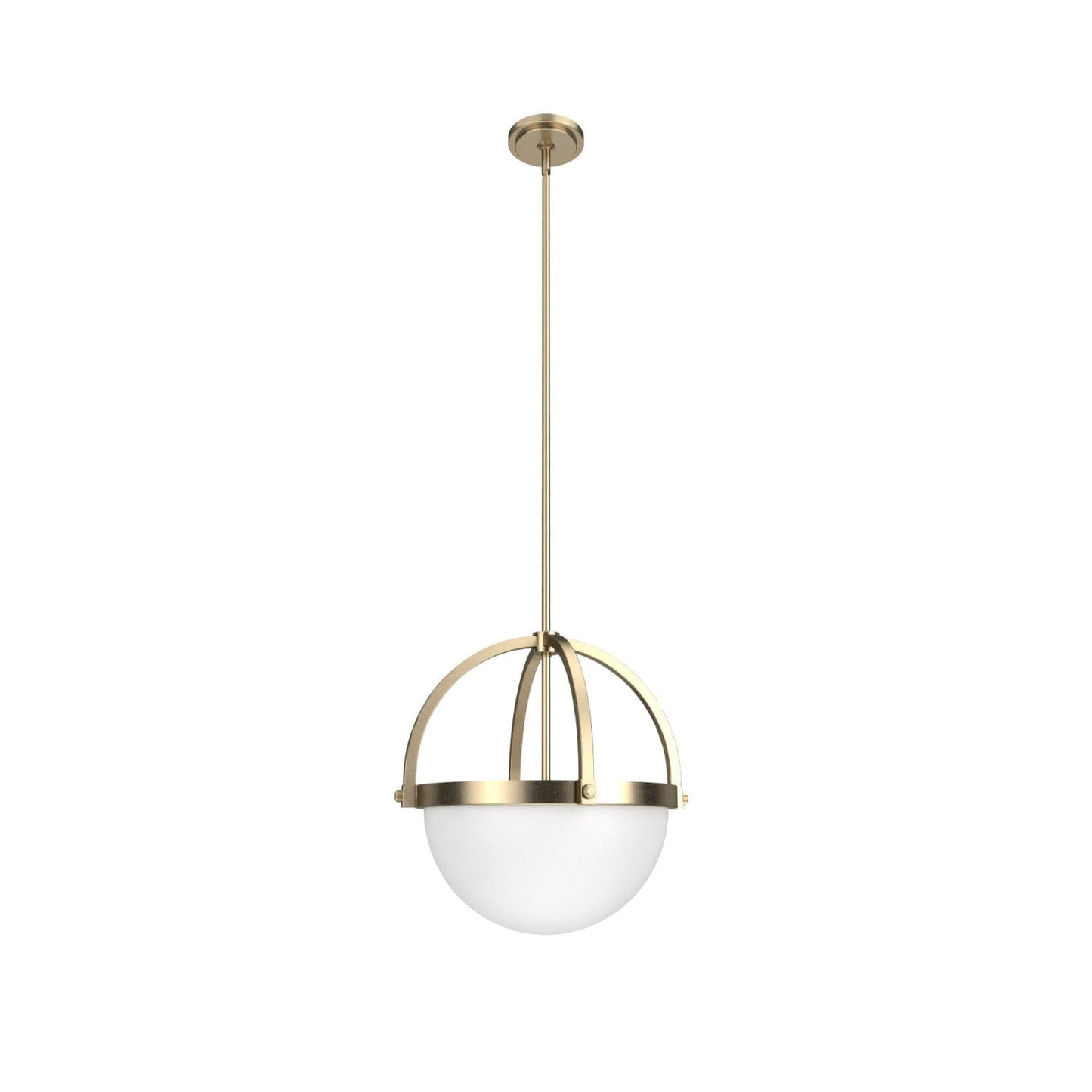 Wedgefield 3 Light Pendant Lighting Hunter Alturas Gold - Frosted Cased White 