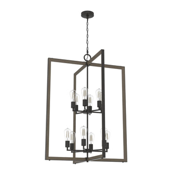 Woodburn 12 Light Lantern Pendant Lighting Hunter Noble Bronze - None 