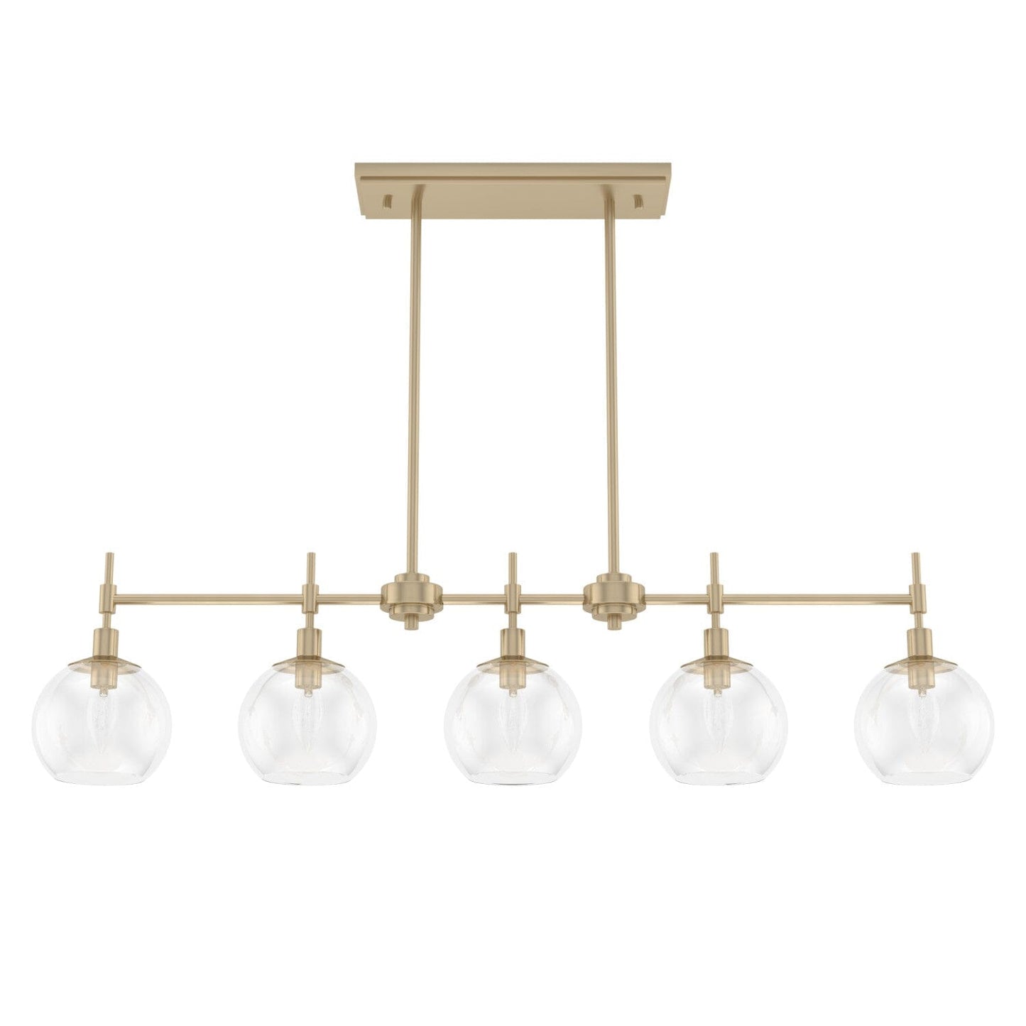 Xidane 5 Light Linear Chandelier Lighting Hunter Alturas Gold - Clear 