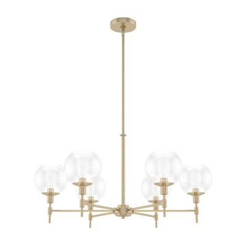 Xidane 6 Light Chandelier Lighting Hunter Alturas Gold - Clear 