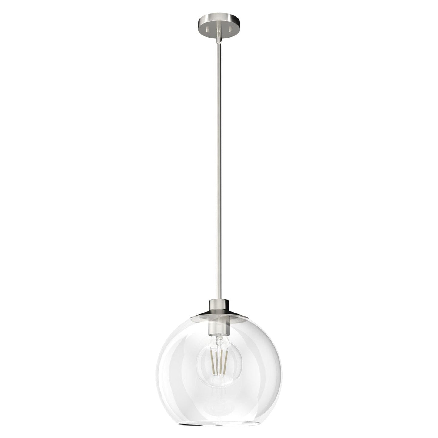 Xidane Large Pendant Lighting Hunter Brushed Nickel - Clear 