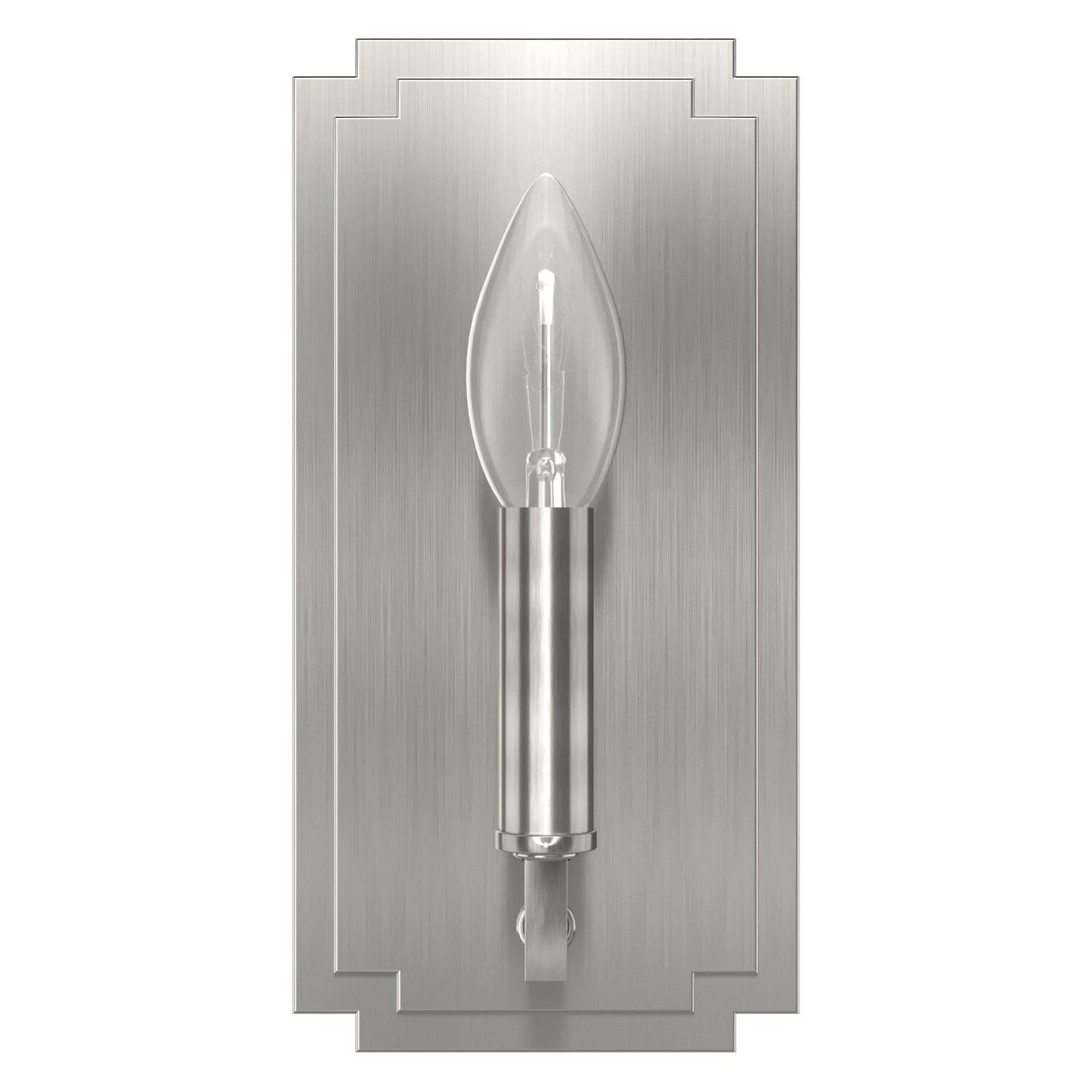 Zoanne 1 Light Wall Sconce Lighting Hunter Brushed Nickel - None 