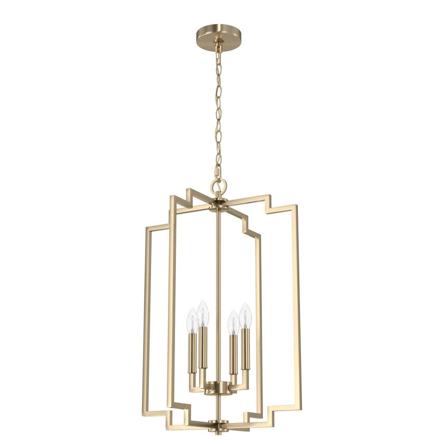 Zoanne 4 Light Pendant Lighting Hunter Alturas Gold - None 